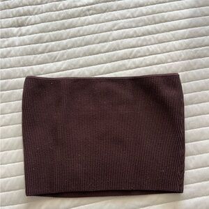 Aritzia brown contour top